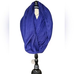 Bright Blue Rayon Blend Soft Loop 72" Circumference Infinity Scarf